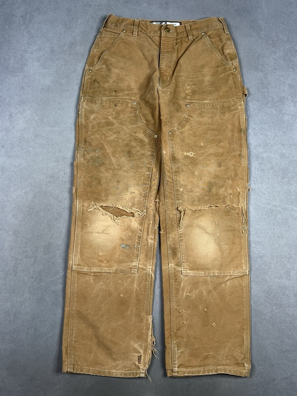 Carhartt Loose Fit Firm Duck Double-Front Utility Work Pant B01 Loose Fit